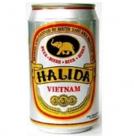 Bia lon Halida 330 ml