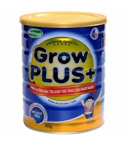 Sữa Grow Plus+ xanh giup trẻ tăng cân khỏe mạnh 900g